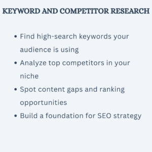 KEYWORD AND COMPETITOR RESEARCH (5)